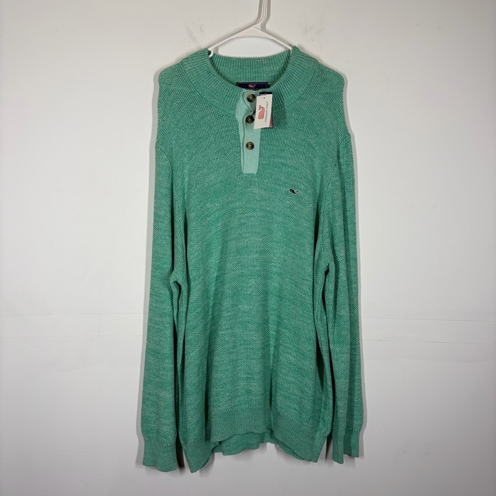 NWT Vineyard Vines Seed Stitch Mock Sweater Size XXL
